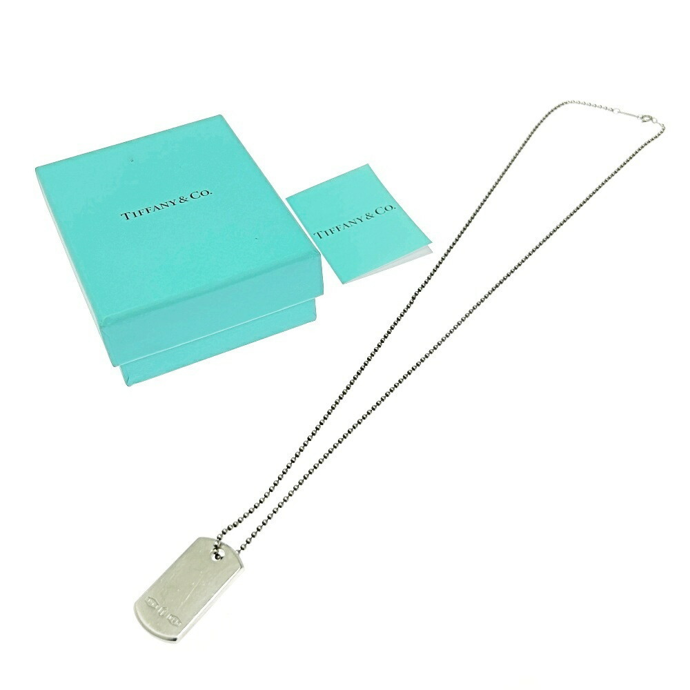 TIFFANY Co Silver Makers Necklace